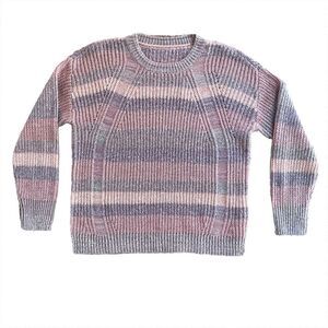 Christopher & Banks Pastel Blended Stripped Sweater Size 0X